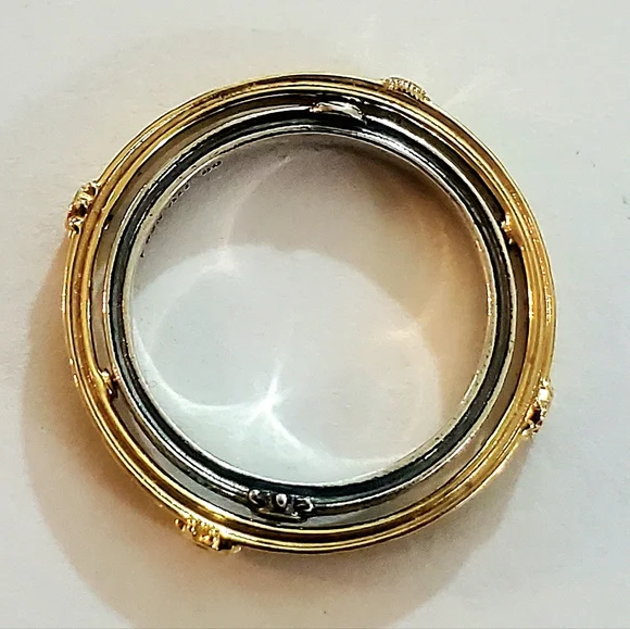 Authentic NEW Pandora Game of Thrones Spinning Astrolabe Ring 14GP CZ S925ALE - Picture 2 of 11